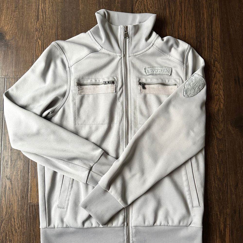 Vintage Express Graphic Zip-Up Jacket